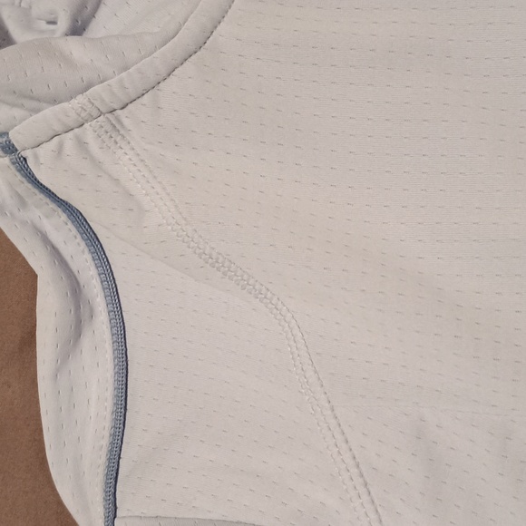 Blue 1/4 Zipper Long Sleeve Sport Top - Picture 9 of 10